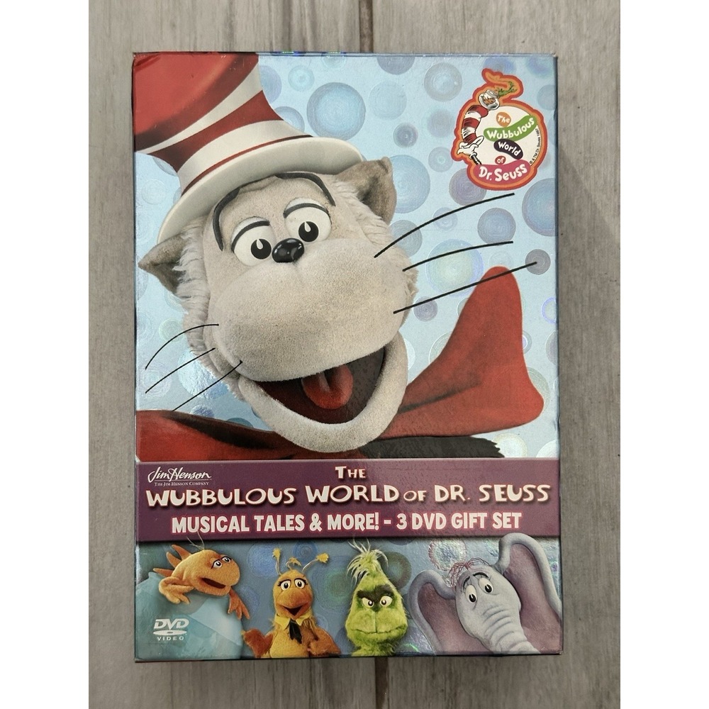 Wubbulous World of Dr. Seuss 3-DVD Gift‎ Set – Jim Henson OOP | Like New ol